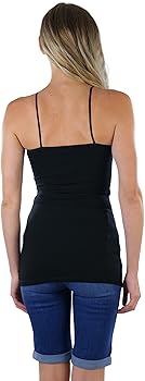ToBeInStyle Women's Tank Top with Adjustable Spaghetti